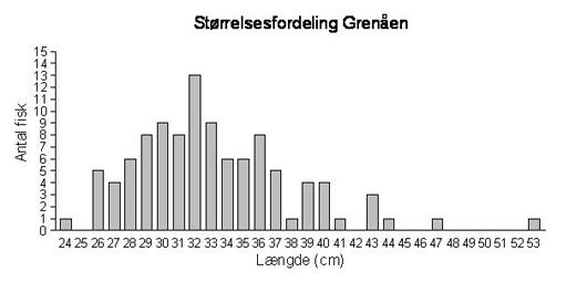 Størrelsesfordeling Grenåen
