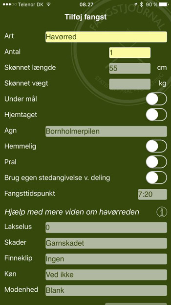 Lakselus - forekomst af lakselus kan indrapporteres på Fangstjournalen
