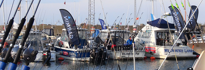 Både ved Trolling Master Bornholm. Foto: Stig Pedersen