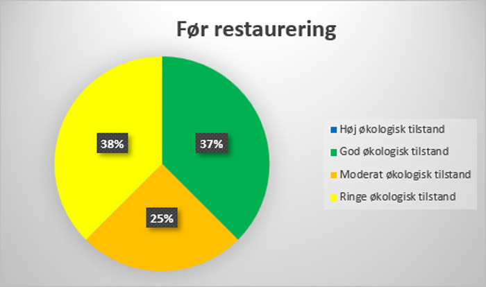 Miljøtilstand før restaurering 