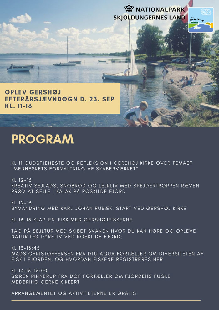 Program for arrangement i Gershøj Havn 23. september 2018 