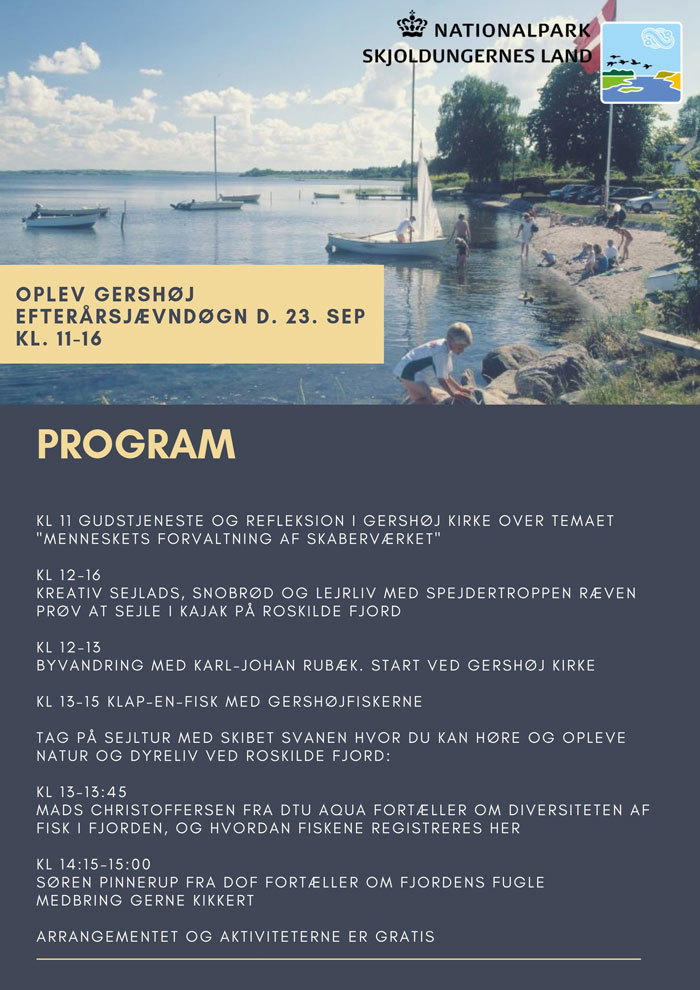 Program for arrangement i Gershøj Havn 23. september 2018