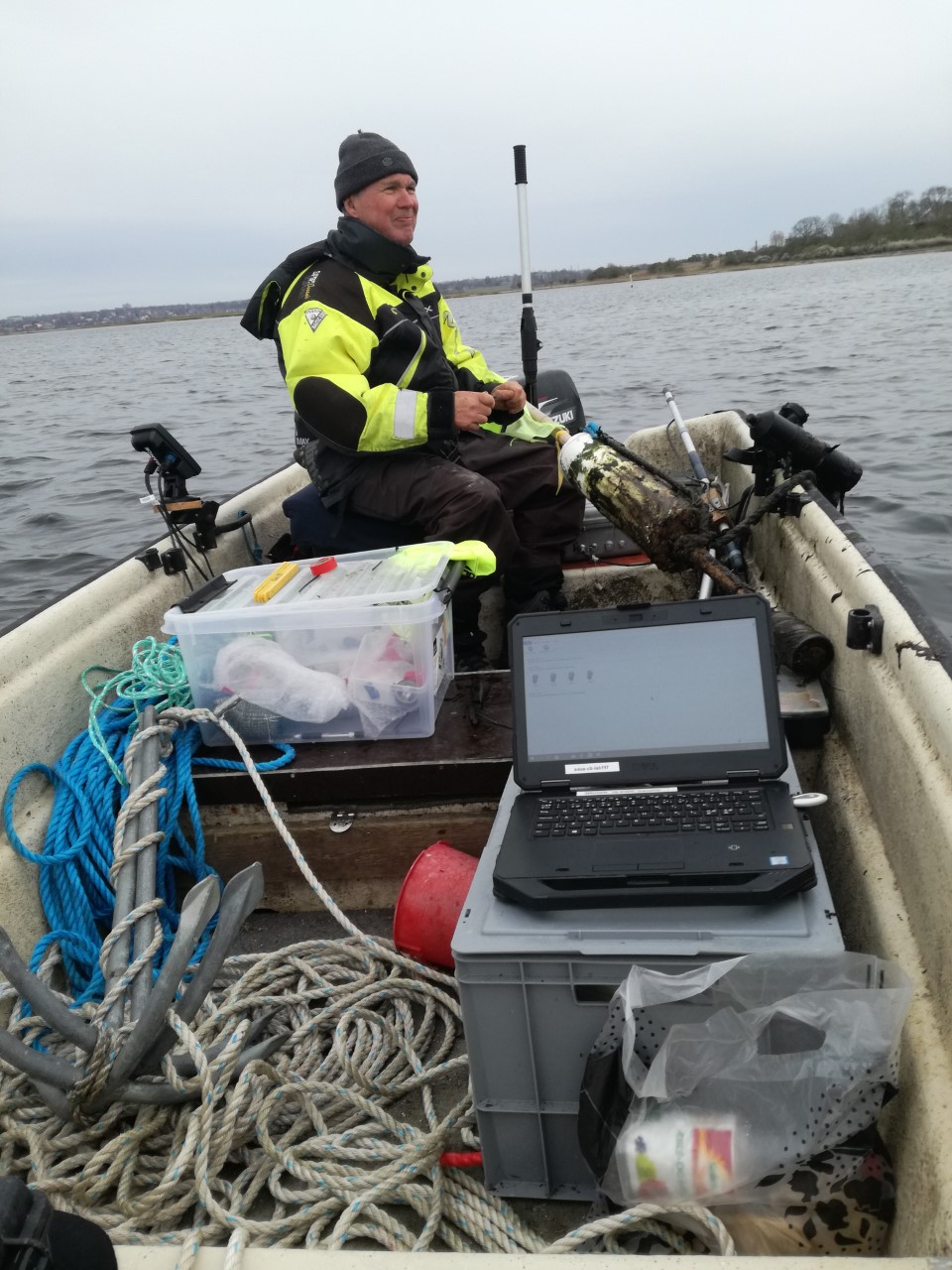 Frivillige udfører dataindsamling Roskilde Fjord
