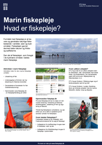 Plakat om formålet med marin fiskepleje