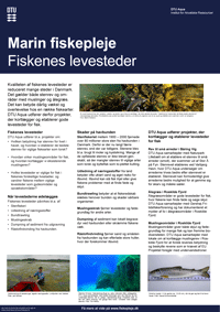 Plakat om habitater - Marin fiskepleje