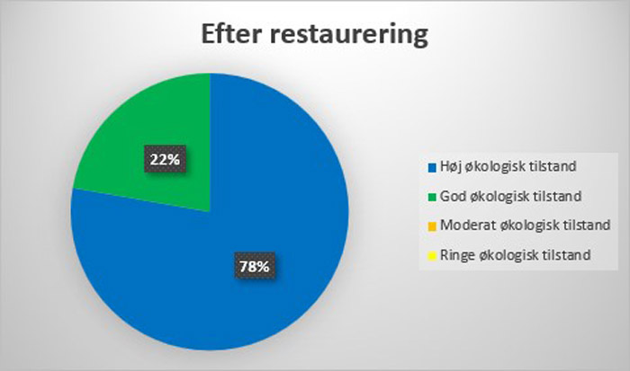 Miljøtilstand efter restaurering 