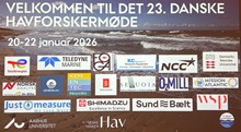 Velkomstskærm ved det 23. Danske Havforskermøde