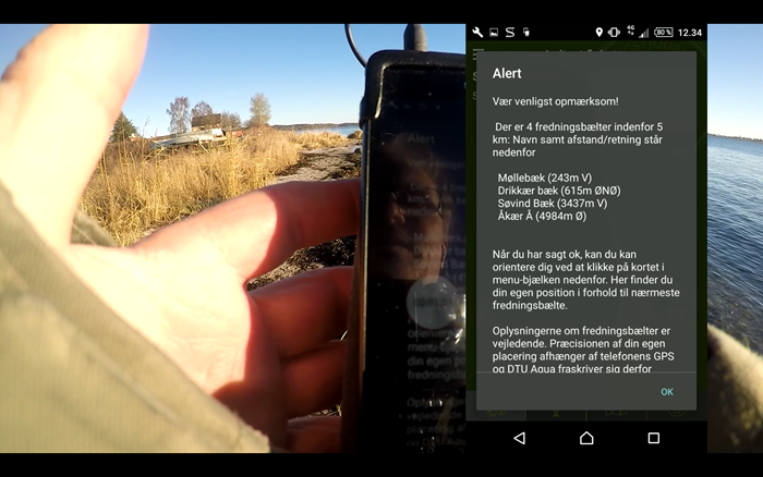 Med Fangstjournalens app orienterer du dig nemt i forhold til fredningsbælterne