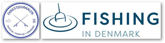Logo fra Fangstjournalen og Fishing in Denmark