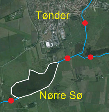 Kort over Nørresø.